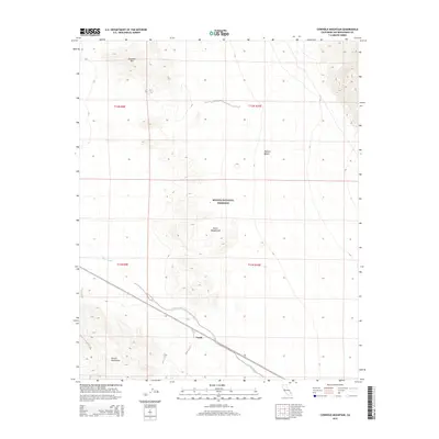 2015 Map of Cowhole Mountain, 2015 Print