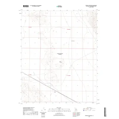 2018 Map of Cowhole Mountain, 2018 Print