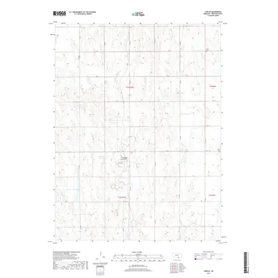 2017 Map of Cowles, 2017 Print