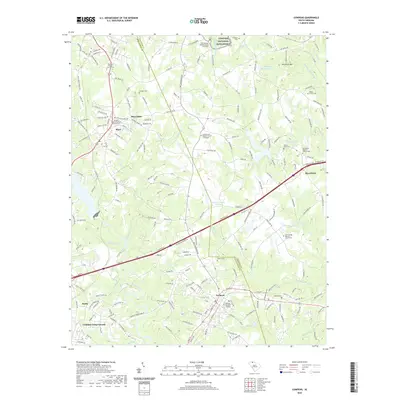2020 Map of Cowpens, 2020 Print