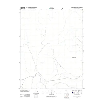 2012 Map of Cowtrack Mountain, 2012 Print