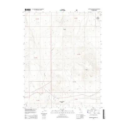 2015 Map of Cowtrack Mountain, 2015 Print