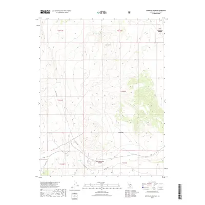 2018 Map of Cowtrack Mountain, 2018 Print