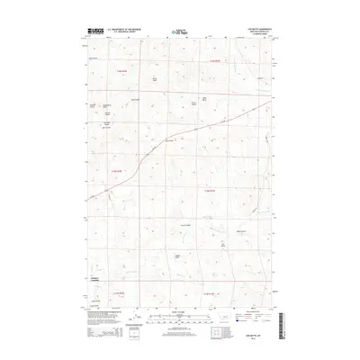 2014 Map of Cox Butte, 2014 Print