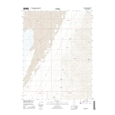2014 Map of Cox Canyon, 2014 Print