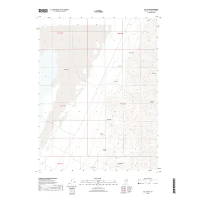 2018 Map of Cox Canyon, 2018 Print