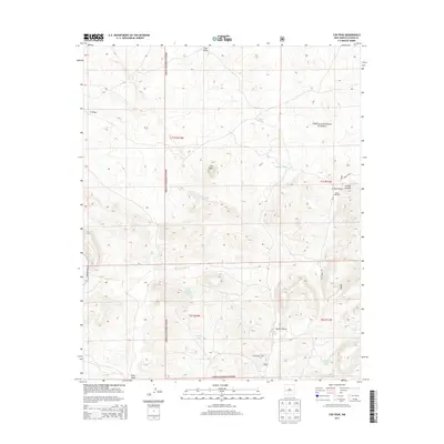 2013 Map of Cox Peak, 2013 Print