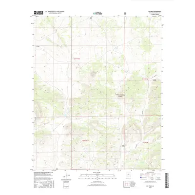 2017 Map of Cox Peak, 2017 Print