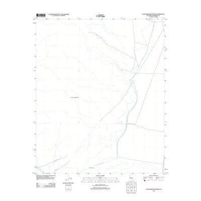 2012 Map of Coxcomb Mountains, 2012 Print
