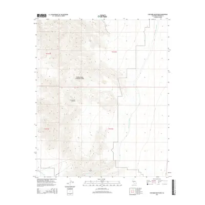 2015 Map of Coxcomb Mountains, 2015 Print