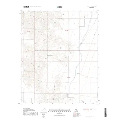 2018 Map of Coxcomb Mountains, 2018 Print