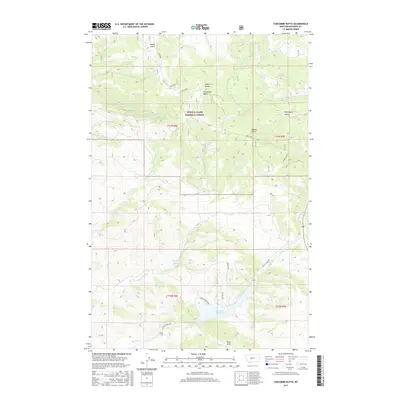 2017 Map of Coxcombe Butte, 2017 Print