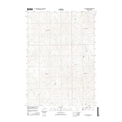 2015 Map of Coyer Reservoir, 2015 Print