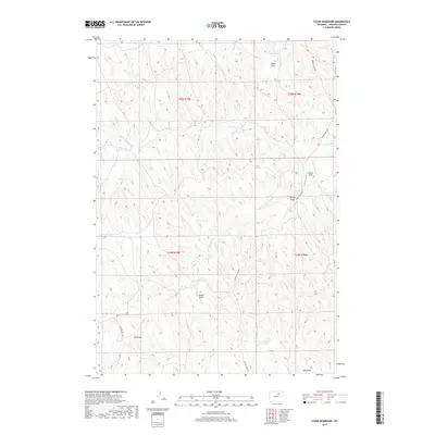 2017 Map of Coyer Reservoir, 2017 Print