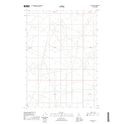 2020 Map of Coyote Butte, 2020 Print