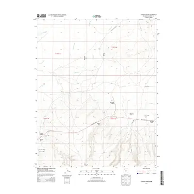 2013 Map of Coyote Canyon, 2013 Print