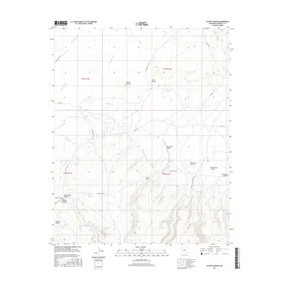 2017 Map of Coyote Canyon, 2017 Print