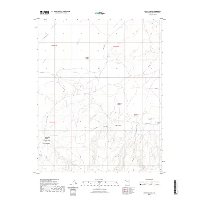 2020 Map of Coyote Canyon, 2020 Print