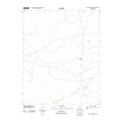 2010 Map of Coyote Canyon NW, 2010 Print