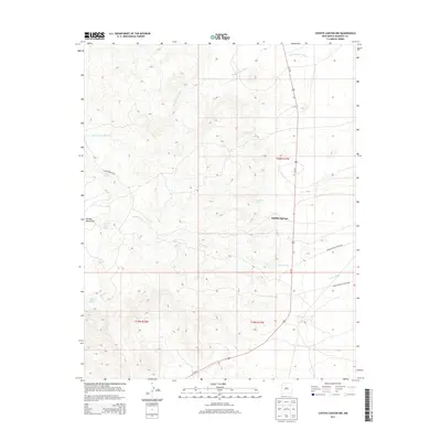 2013 Map of Coyote Canyon NW, 2013 Print