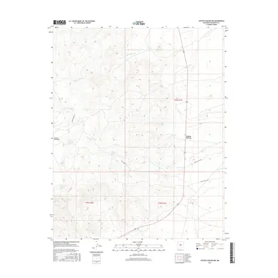 2017 Map of Coyote Canyon NW, 2017 Print