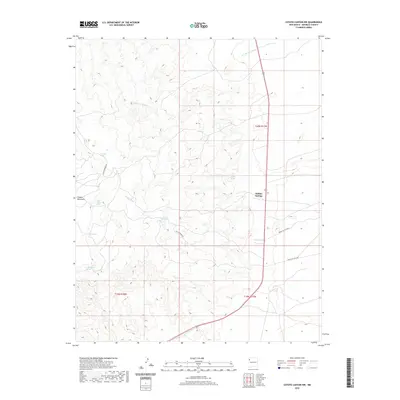 2020 Map of Coyote Canyon NW, 2020 Print