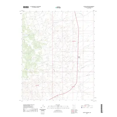 2023 Map of Coyote Canyon NW, 2023 Print