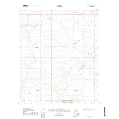 2023 Map of Coyote Draw, 2023 Print