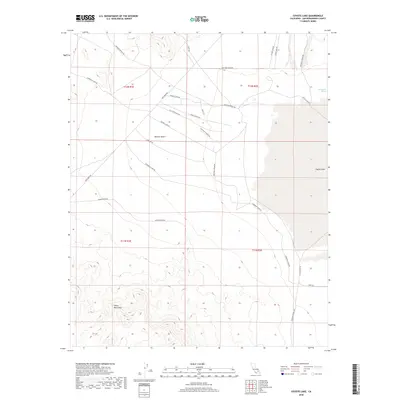 2018 Map of Coyote Lake, 2018 Print