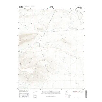2017 Map of Coyote Mesa, 2017 Print