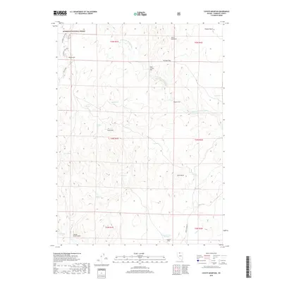 2018 Map of Coyote Mountain, 2018 Print