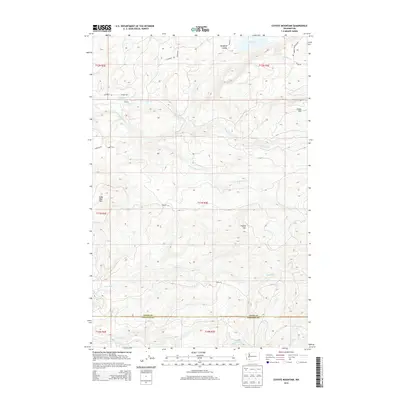 2013 Map of Coyote Mountain, 2013 Print