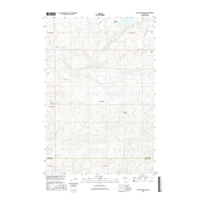 2017 Map of Coyote Mountain, 2017 Print