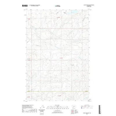 2020 Map of Coyote Mountain, 2020 Print