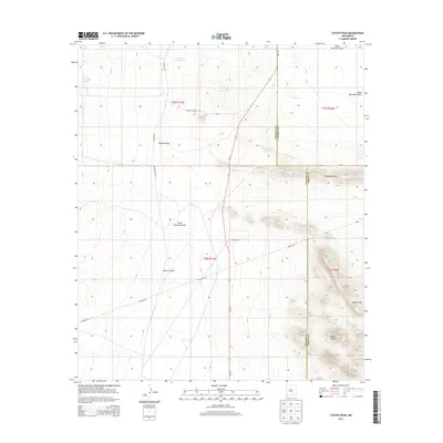 2013 Map of Coyote Peak, 2013 Print