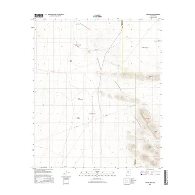 2017 Map of Coyote Peak, 2017 Print