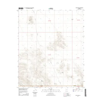 2014 Map of Coyote Peak, 2014 Print