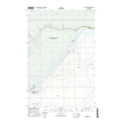 2017 Map of Coyote Rapids, 2017 Print