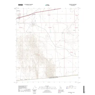 2018 Map of Coyote Wells, 2018 Print