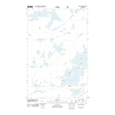 2011 Map of Crab Lake, 2011 Print