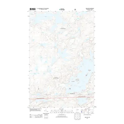 2013 Map of Crab Lake, 2013 Print