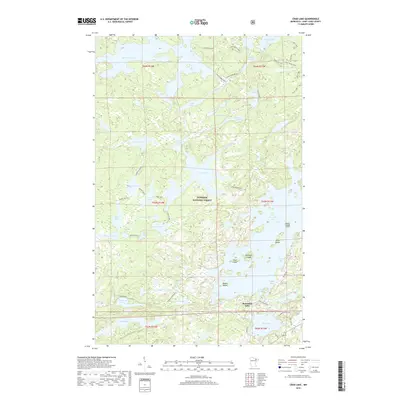 2019 Map of Crab Lake, 2019 Print