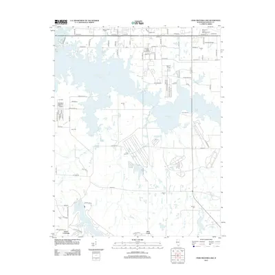 2012 Map of Crab Orchard Lake, 2012 Print