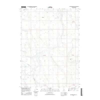 2017 Map of Crab Spring Butte, 2017 Print