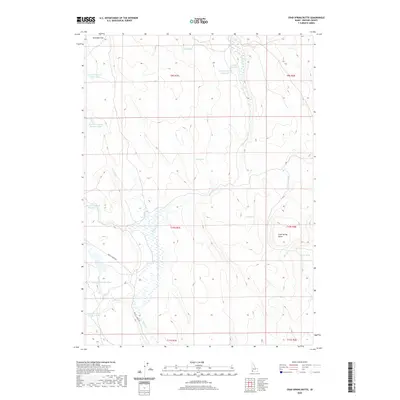 2020 Map of Crab Spring Butte, 2020 Print