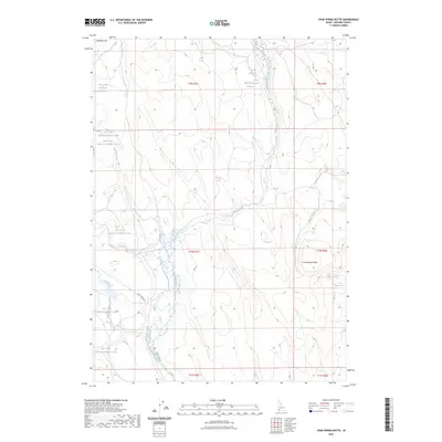2023 Map of Crab Spring Butte, 2023 Print