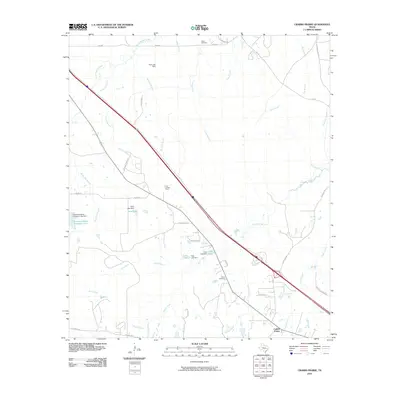 2010 Map of Crabbs Prairie, 2010 Print