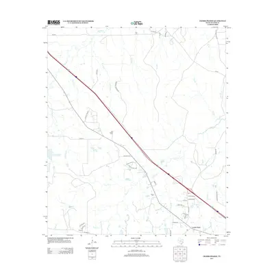 2013 Map of Crabbs Prairie, 2013 Print