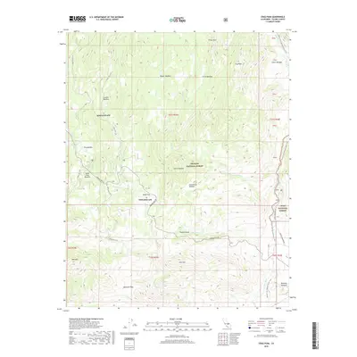 2018 Map of Crag Peak, 2018 Print