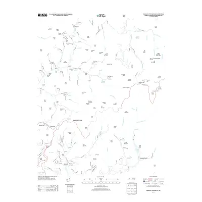 2013 Map of Craggy Pinnacle, 2013 Print